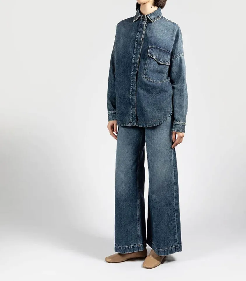 Surchemise Rosa Bleu Foncee