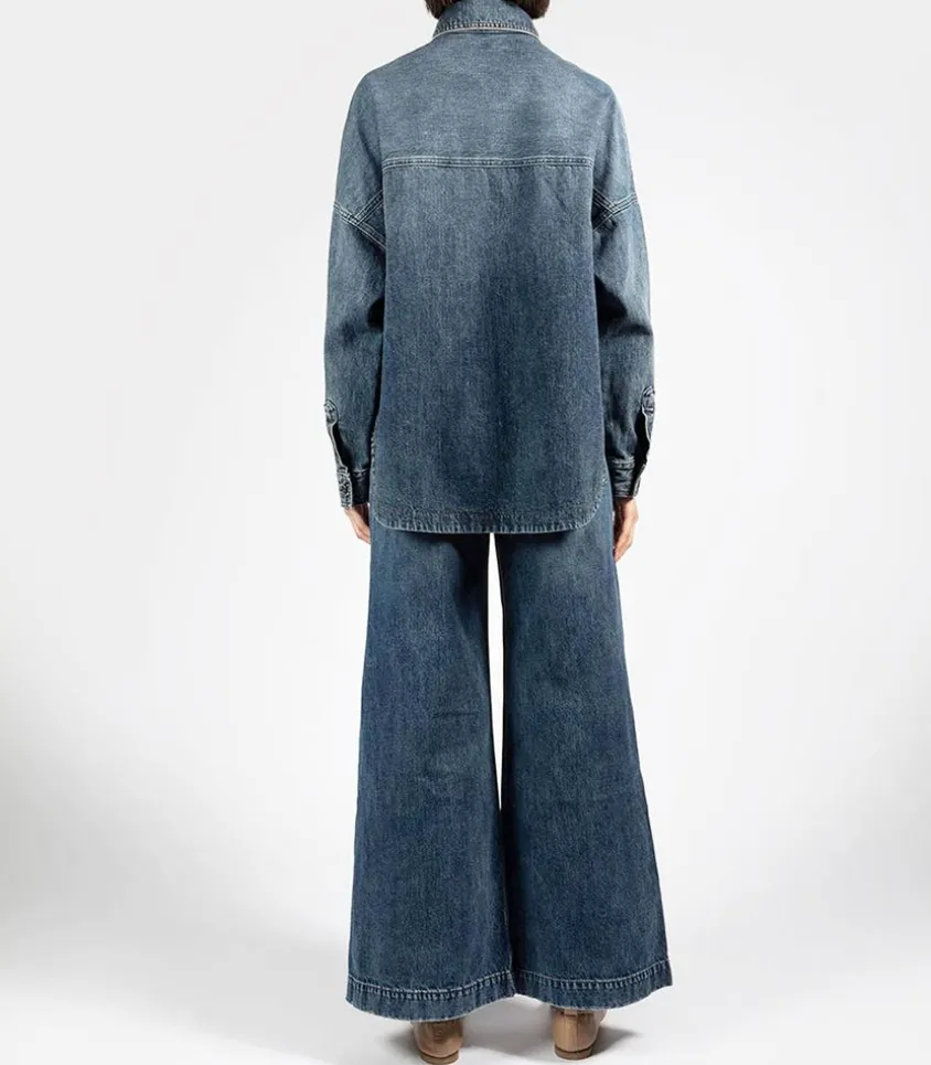 Surchemise Rosa Bleu Foncee