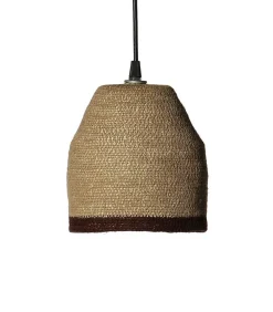 Suspension En Jute Beige Boheme Pm Lisere Marron
