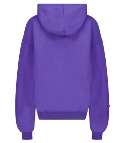 Sweat A Capuche Avec Collier De Perles Violet