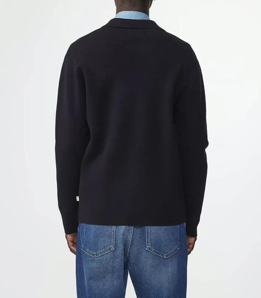 Sweat-Shirt Homme Zippe Harald Navy Blue