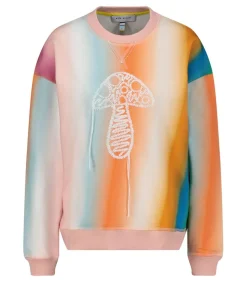 Sweat-Shirt Ombre Stripe Mushroom