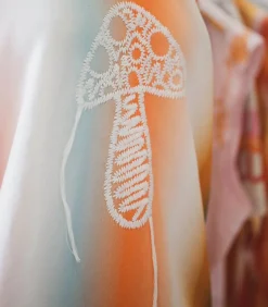 Sweat-Shirt Ombre Stripe Mushroom