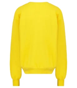 Sweat-Shirt Vintage Brode Jane De Boy Jaune