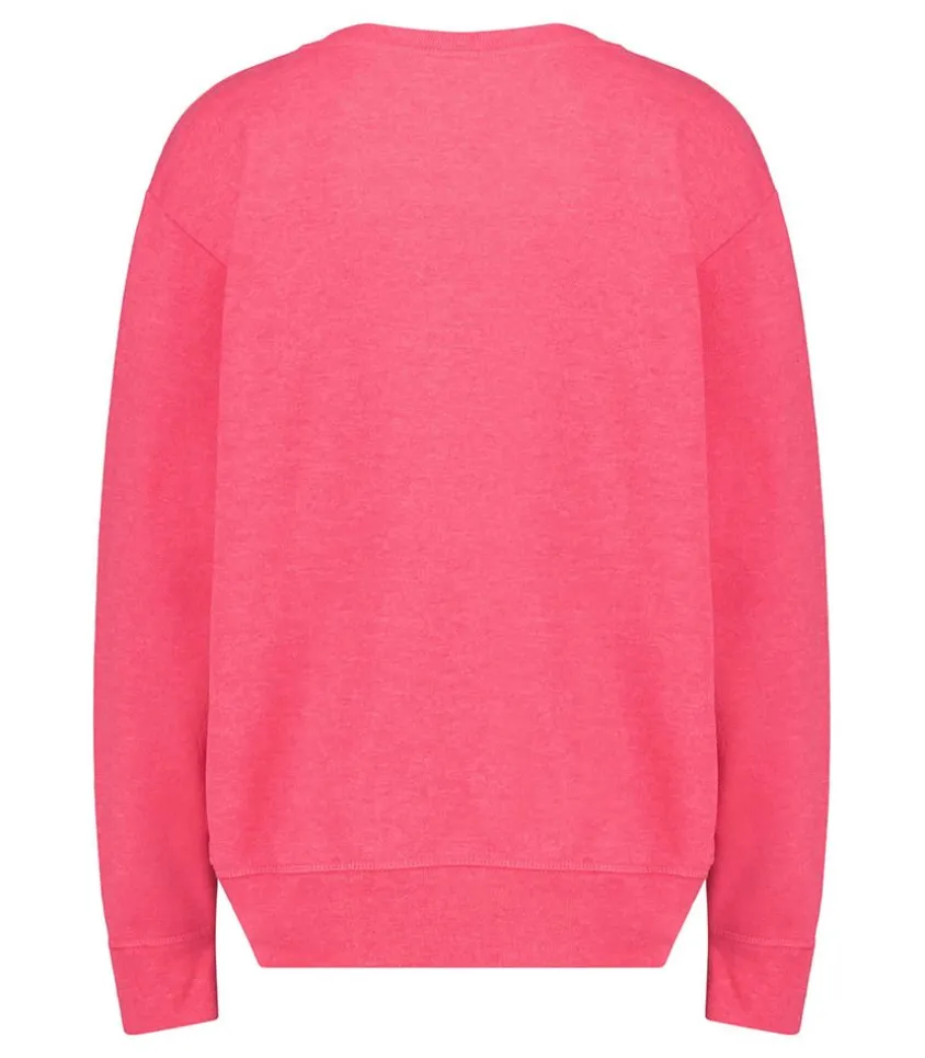 Sweat-Shirt Vintage Brode Love Light Rose