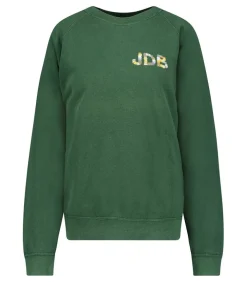 Sweat-Shirt Vintage Smile Joy X Jane De Boy Vert Fonce