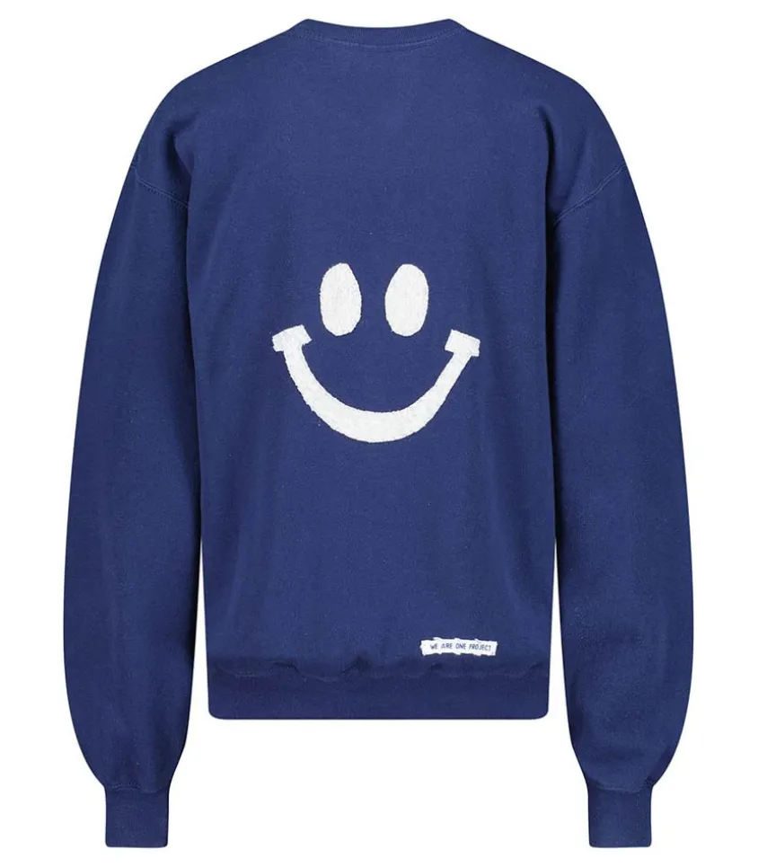 Sweat-Shirt Vintage Smile Joy X Jane De Boy Bleu