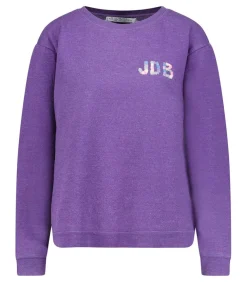 Sweat-Shirt Vintage Smile Joy X Jane De Boy Violet Fonce
