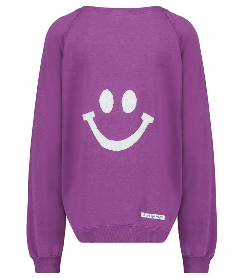 Sweat-Shirt Vintage Smile Joy X Jane De Boy Violet