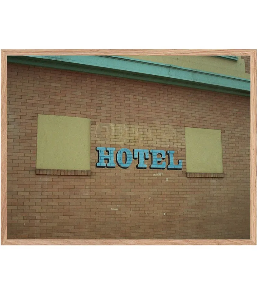 Tableau Avec Cadre "Welcome" 60X80Cm