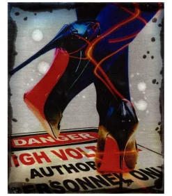 Tableau "Danger High Voltage" 30X25Cm