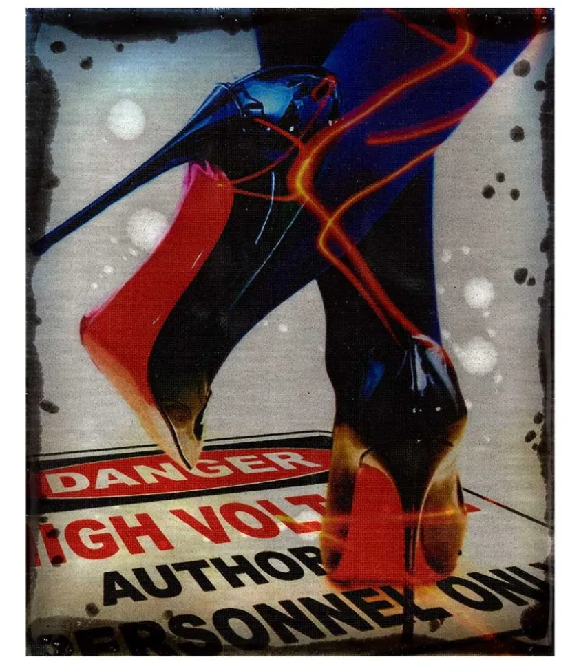 Tableau "Danger High Voltage" 30X25Cm