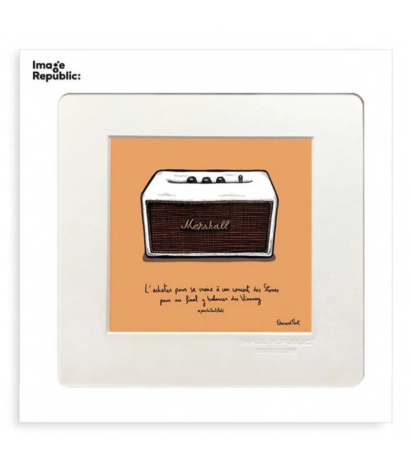 Tableau Pas Du Tout Cliche Enceinte Marshall 22 X 22 Cm