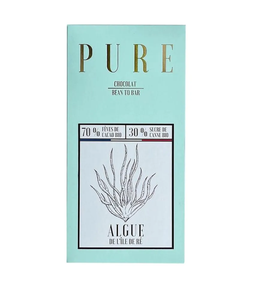 Tablette De Chocolat Bio Aux Algues De L'Ile De Re