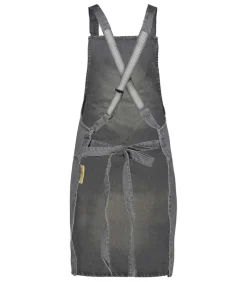 Tablier A Bretelles Coton Denim Gris