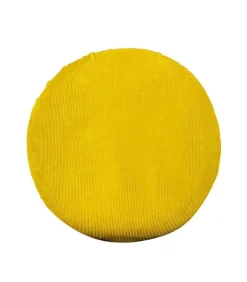 Tabouret Cordou Velours Cotele Jaune