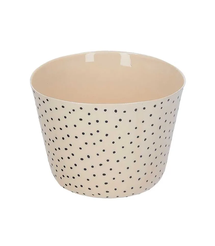 Tasse A The En Ceramique "Pois Noirs"