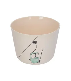 Tasse A The En Ceramique "Telecabine Verte"