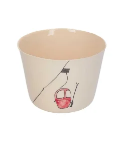 Tasse A The En Ceramique "Telecabine Rouge"