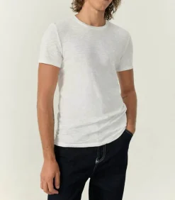 Tee-Shirt A Manches Courtes Et Col Rond Homme Bysapick Blanc