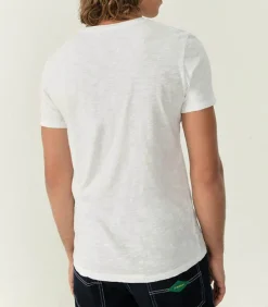 Tee-Shirt A Manches Courtes Et Col Rond Homme Bysapick Blanc