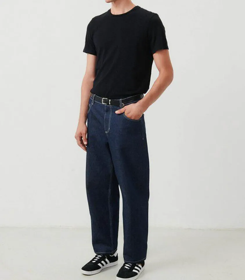 Tee-Shirt A Manches Courtes Et Col Rond Homme Bysapick Noir