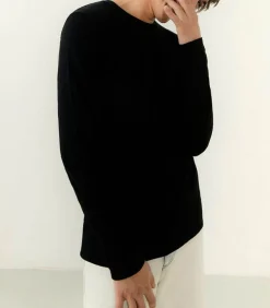 Tee-Shirt A Manches Longues Homme Bysapick Noir