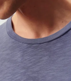 Tee-Shirt A Manches Longues Homme Bysapick Gris Mauve