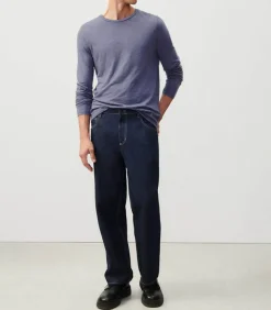 Tee-Shirt A Manches Longues Homme Bysapick Gris Mauve