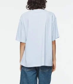 Tee-Shirt A Rayures Ny Big T Bleu Et Blanc