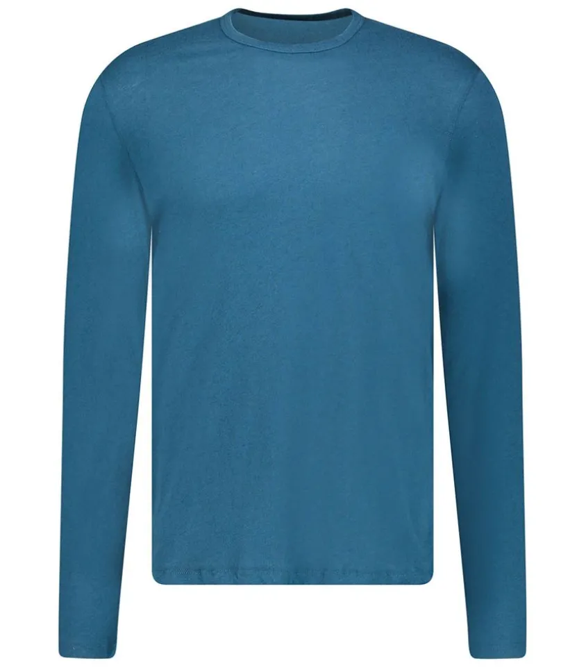 Tee-Shirt Col Rond Manches Longues Homme Coton Et Cachemire Haute Mer