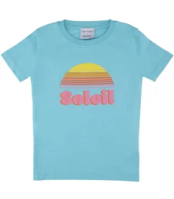 Tee-Shirt Enfant Soleil Turquoise
