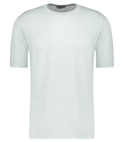 Tee-Shirt Homme A Col Rond En Lin Cristal
