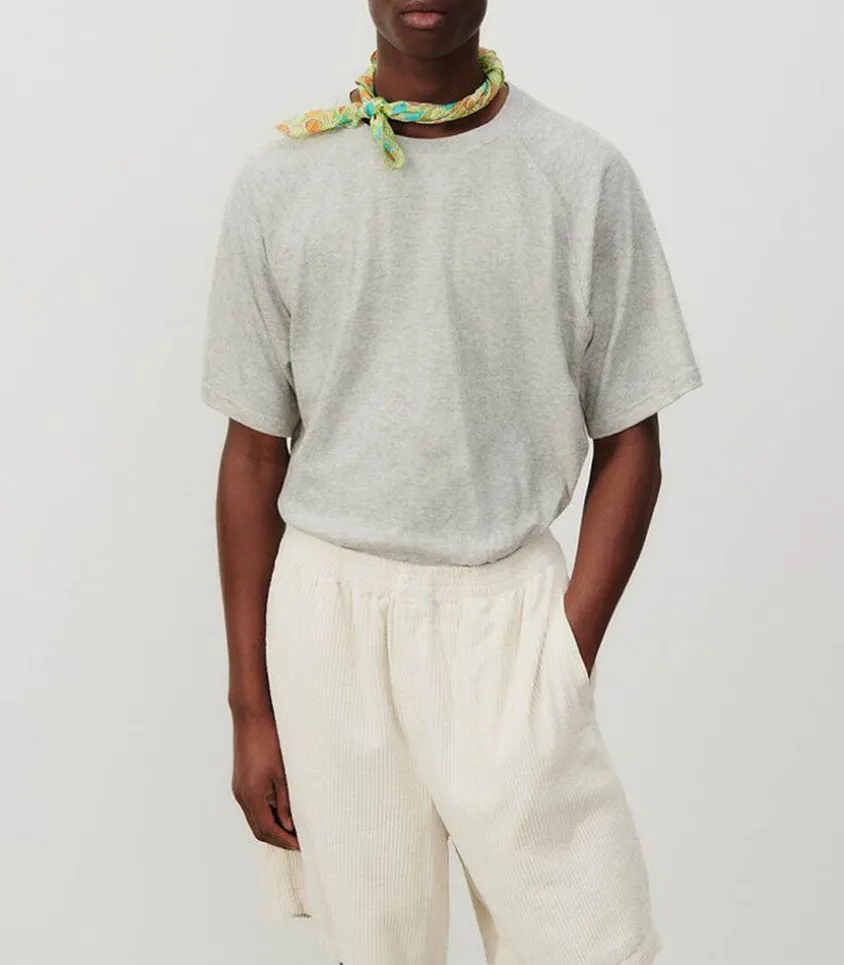 Tee-Shirt Homme Col Rond Ruzy Gris Clair Chine