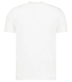 Tee-Shirt Homme Col V Manches Courtes Lin Blanc