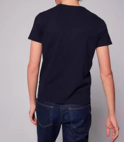Tee-Shirt Homme Harold Col Rond Manches Courtes Marine