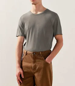 Tee-Shirt Homme Manches Courtes Devon Ardoise Vintage