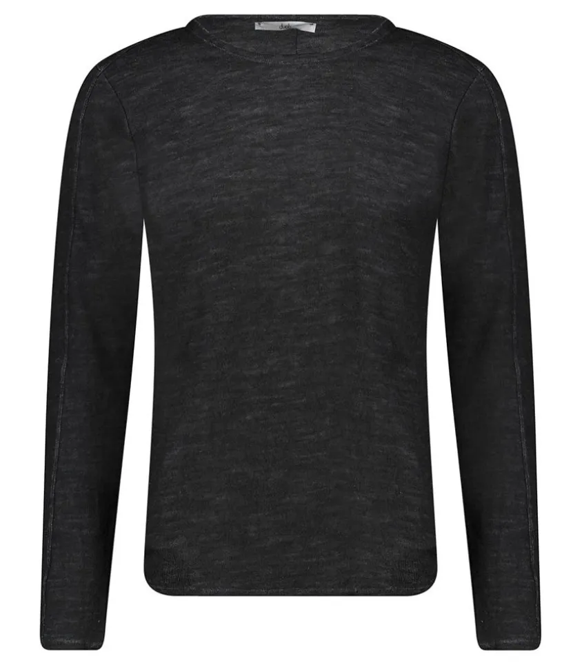 Tee-Shirt Homme Manches Longues Regular Fit Noir