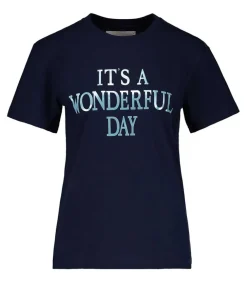 Tee-Shirt It'S Wonderful Day, Navy