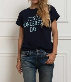 Tee-Shirt It'S Wonderful Day, Navy