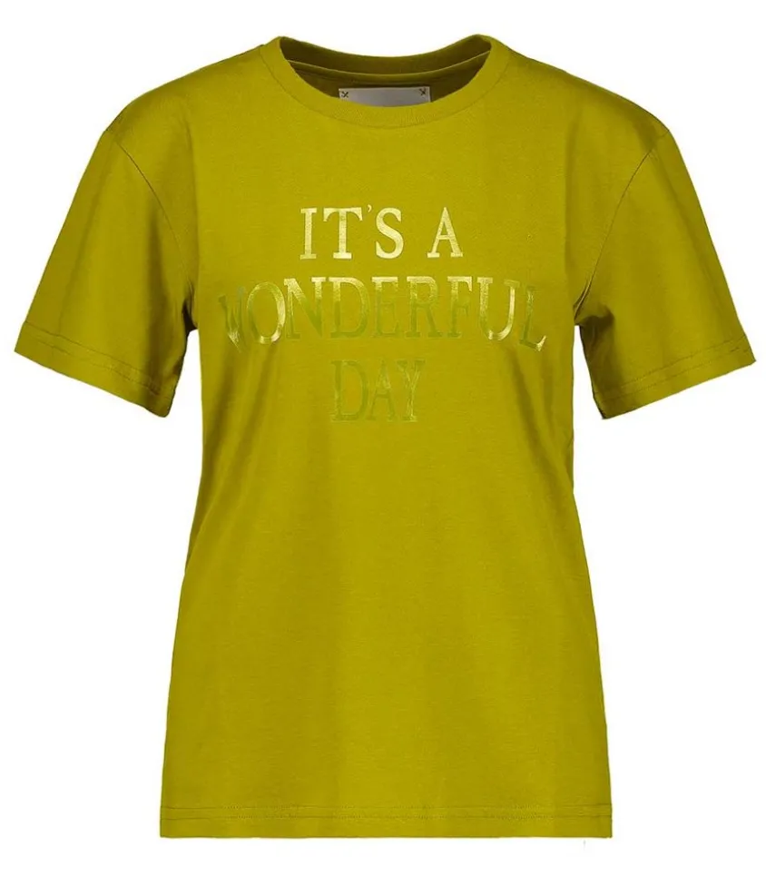 Tee-Shirt It'S Wonderful Day, Jaune