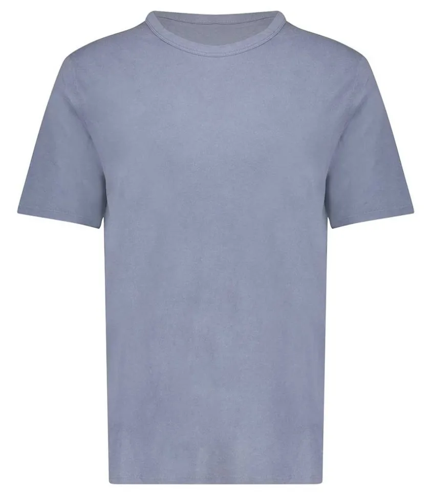 Tee-Shirt Manches Courtes Homme Devon Bleu Gris Vintage