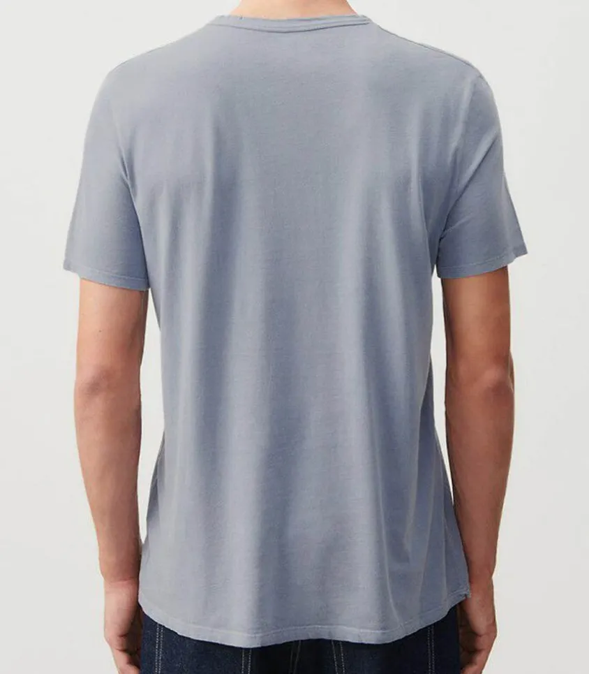 Tee-Shirt Manches Courtes Homme Devon Bleu Gris Vintage