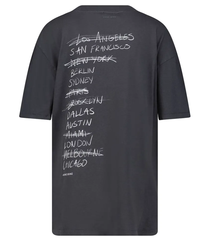 Tee-Shirt Walker Doodle Vintage Black