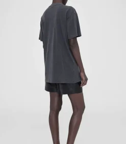 Tee-Shirt Walker Spotted Leopard Washed Black