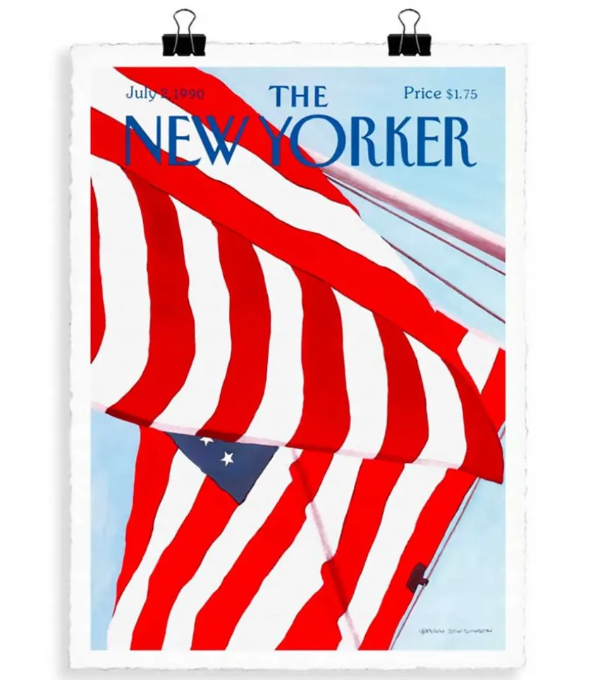 The-New-Yorker 30 Simpson Drapeau 56 X 76 Cm