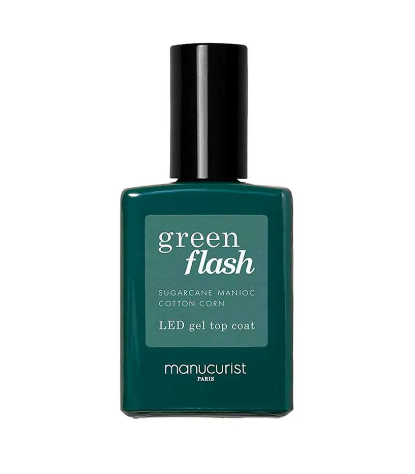 Vernis Semi-Permanent Top Coat Green Flash