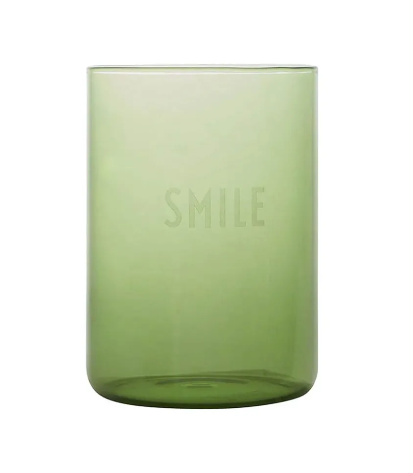 Verre Favorite Drinking Glass Smile Green