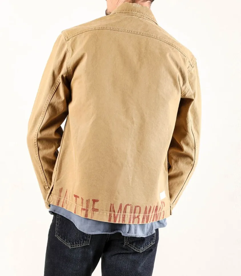 Veste En Toile Homme Andrea Camel