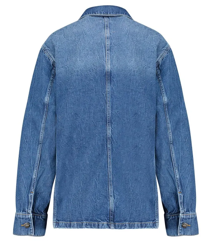 Veste Utilitaire En Jean Alden Artic Blue